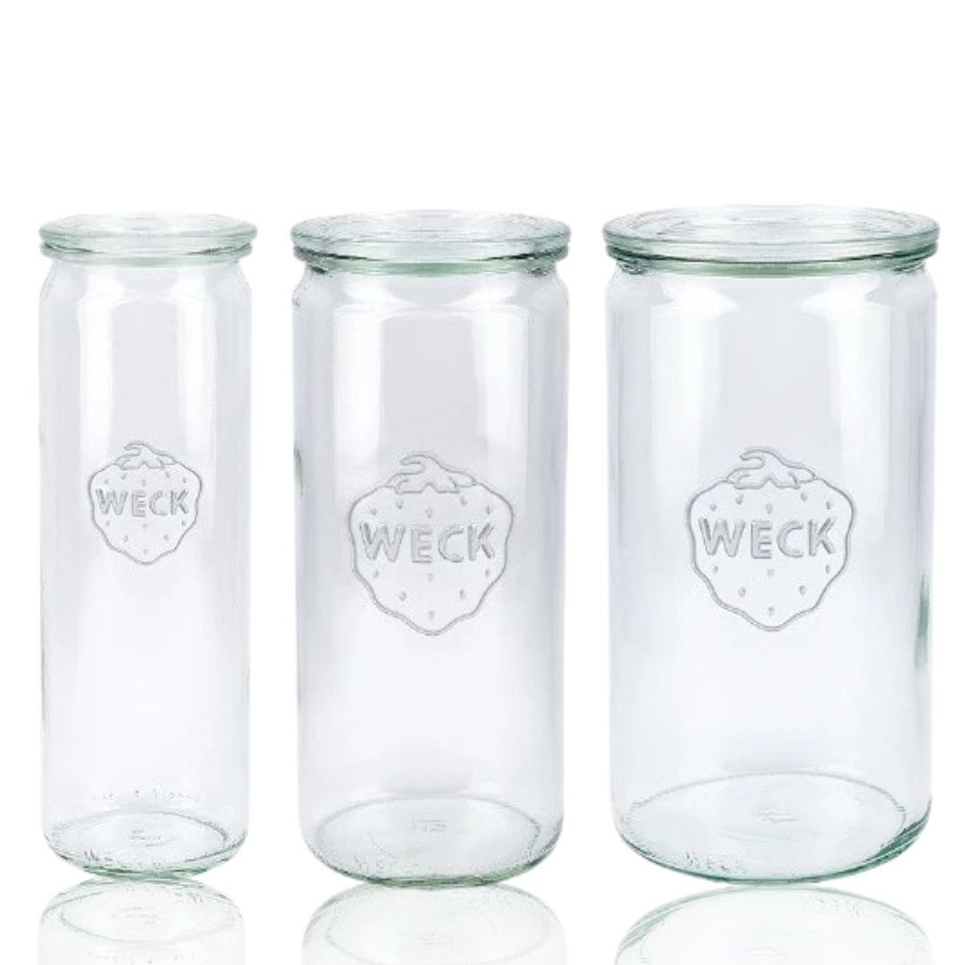Weck Cylindrical Jar Combo - 905/908/974 - Set of 3